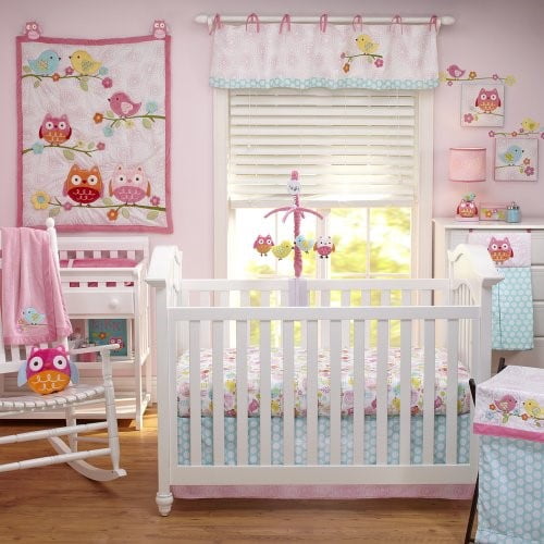 NoJo 4-pc. Love Birds Crib Bedding Set