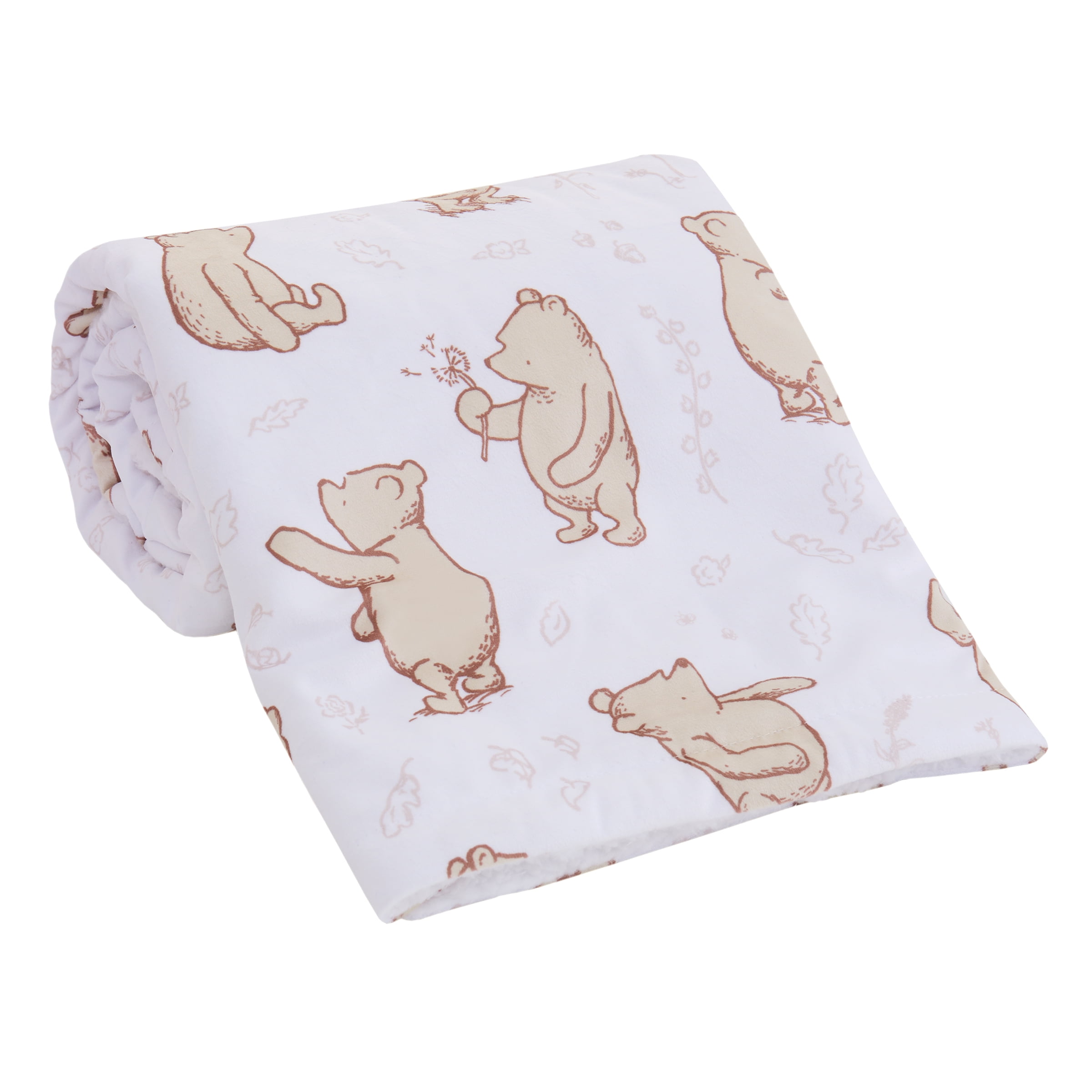 NoJo Disney Classic Winnie the Pooh Sherpa Baby Blanket