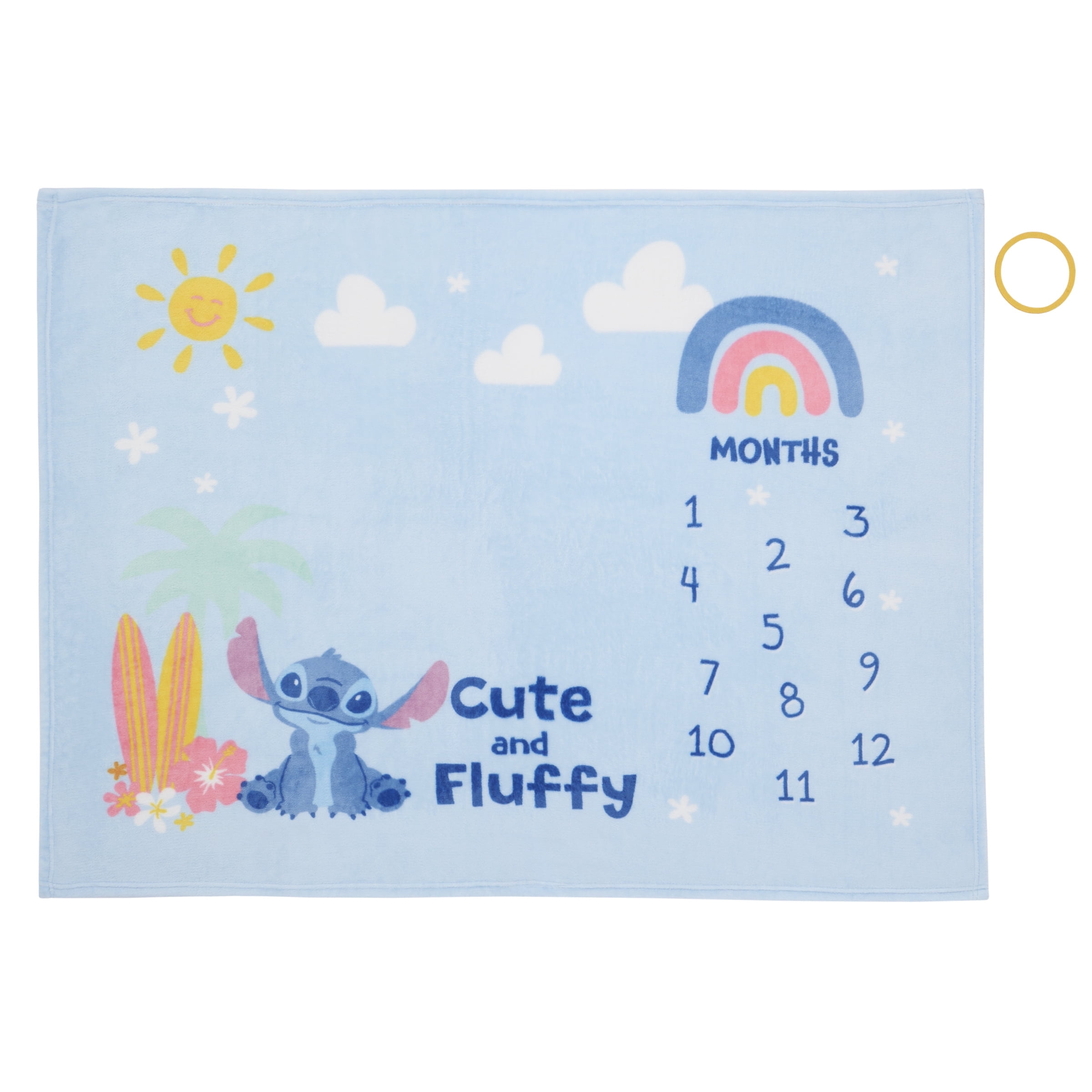 NoJo Disney Stitch Milestone Baby Blanket