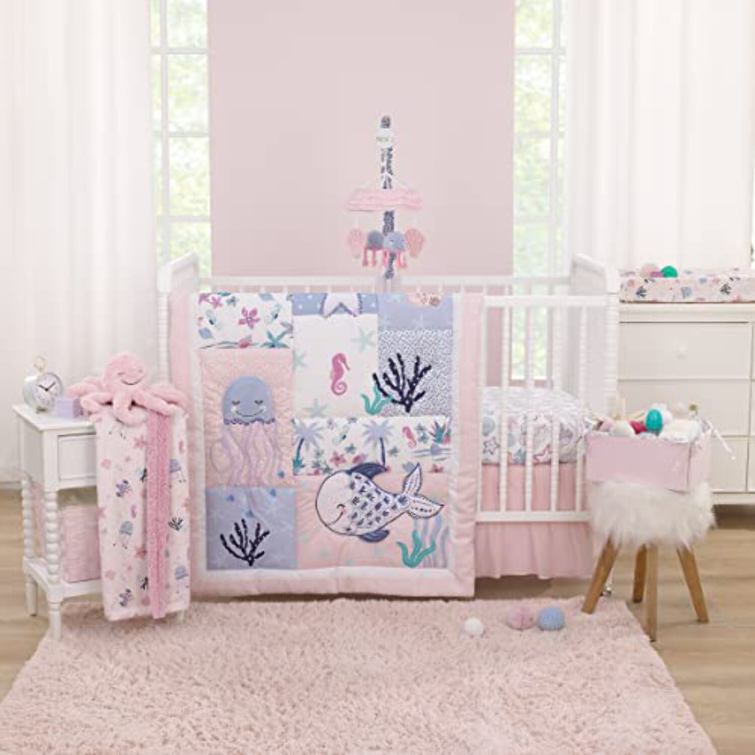 Nautical crib skirt online