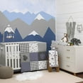 NoJo Mountain Patchwork 4 Piece Nursery Crib Bedding Set with Squirrels