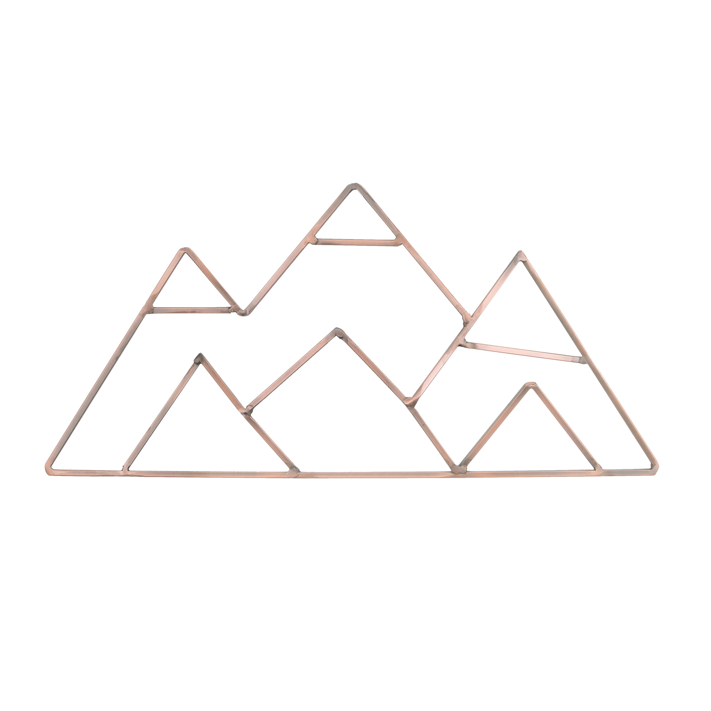 NoJo Mountain Shaped Wire Wall Decor, Copper Finish