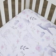 thumbnail image 1 of NoJo Watercolor Deer 4 Piece Nursery Crib Bedding Set, Pink/Grey/White/Blue, 1 of 6
