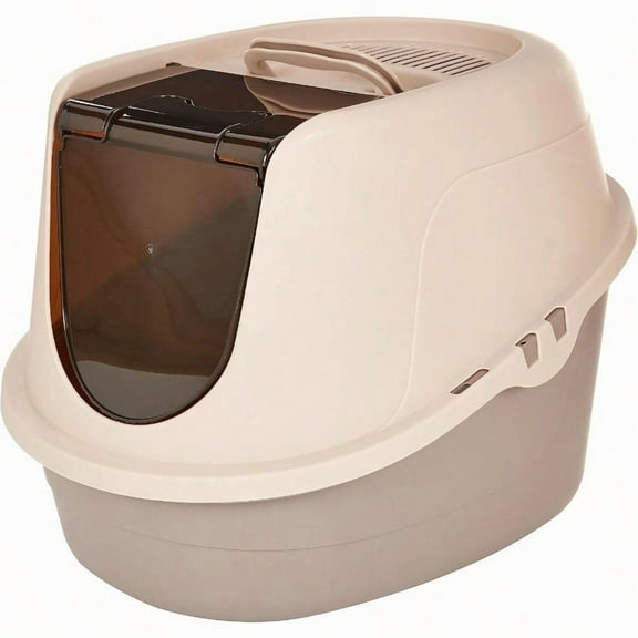 NoMess Hooded Cat Litter Box Standard Multicolor 21 In X 16 In X 15 In