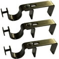 NoNo Bracket Antique Brass Curtain Rod Bracket, Window Hardware Drape Accessory, Outside