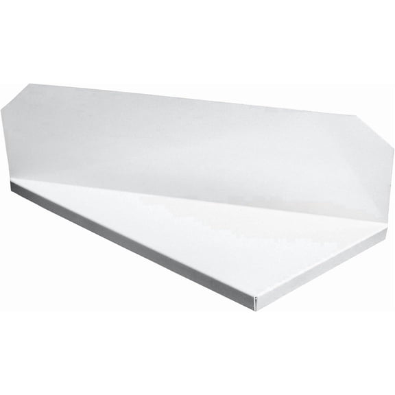 NoOverflow Extreme XR Rain Gutter Diverter, Rain Spout for Gutter, Right Flow, Aluminum, USA Made, White