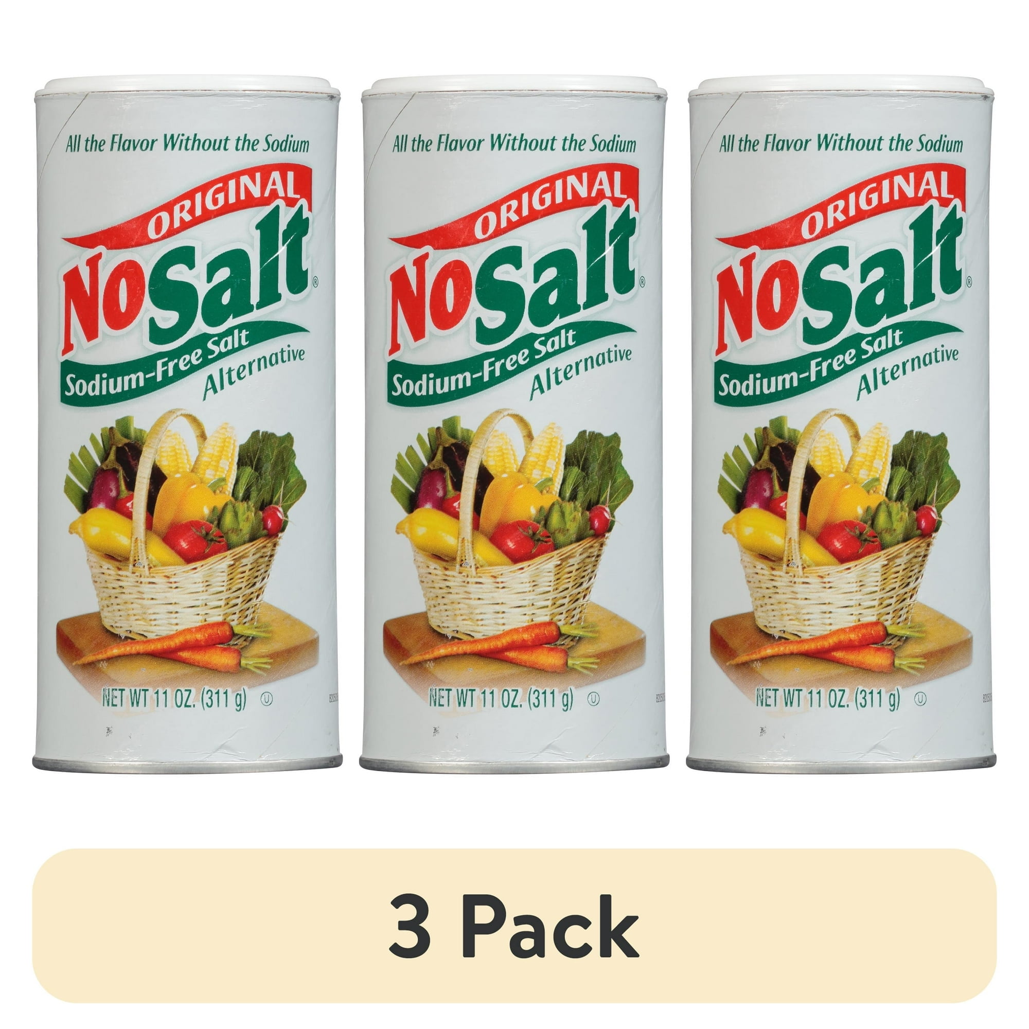 NoSalt Original Sodium-Free Salt Alternative, 11 oz Bottle 3 pack ...