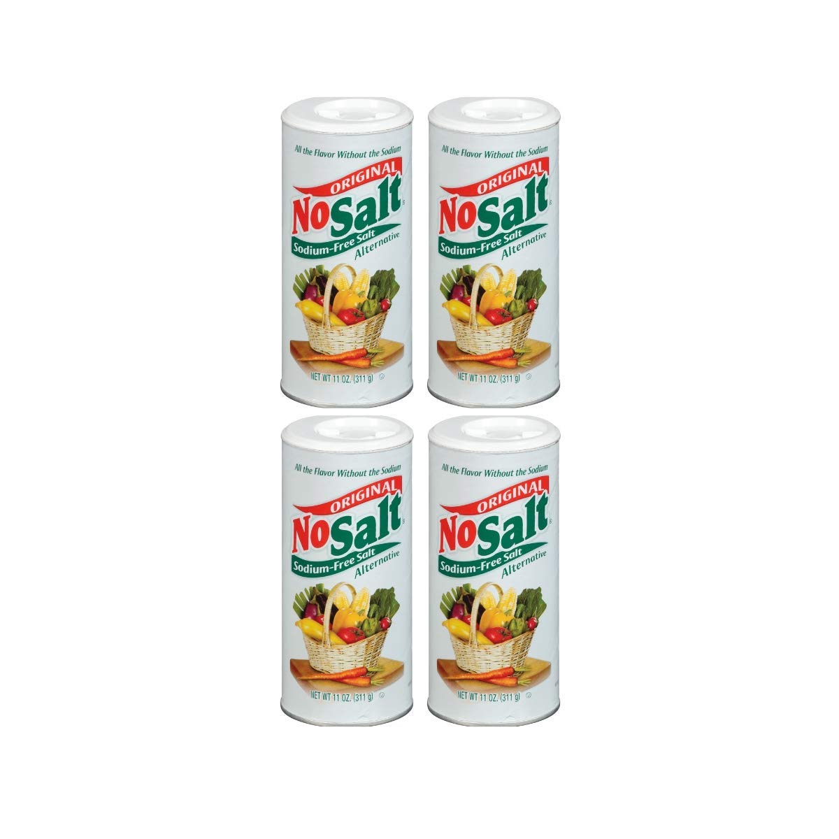 NoSalt Original SodiumFree Salt Alternative (11oz Canister 4 pack)