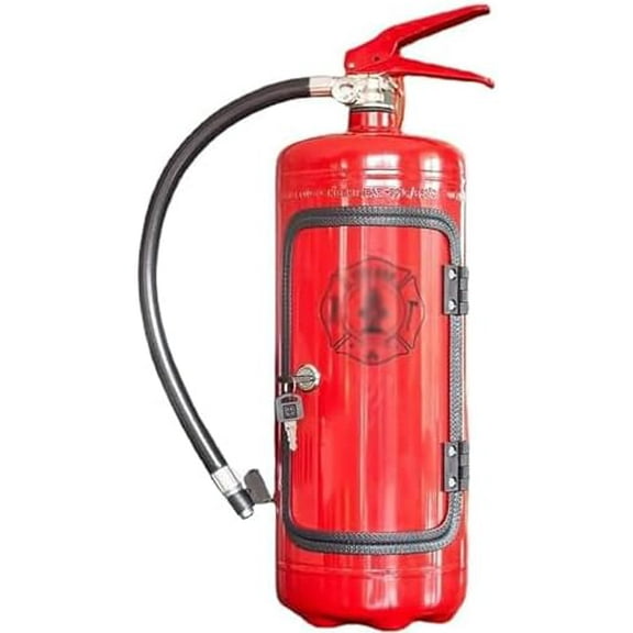 NoVELTY fIRE eXTINGUISHER, fIRE eXTINGUISHER mINI bAR, rEALISTIC aPPEARANCE AND uNIQUE sTRUCTURAL dESIGN, cAN pREVENT rE-iGNITION AND iNSTALL WITH nO tOOLS, FOR cAR, tRUCK, bOAT, hOME AND oFFICE