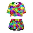 thumbnail image 1 of Noa Kirel Tshirt Merch Two Piece Set Women Shorts+lovely T-shirt Casual Streetwear, 1 of 6