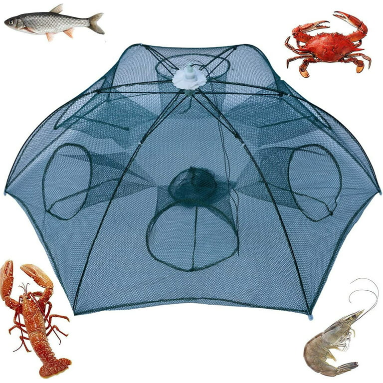 Foldable Fishing Bait Trap Crab Net Crawdad Shrimp Cast DIP Cage Fish Minnow  Hot for sale online