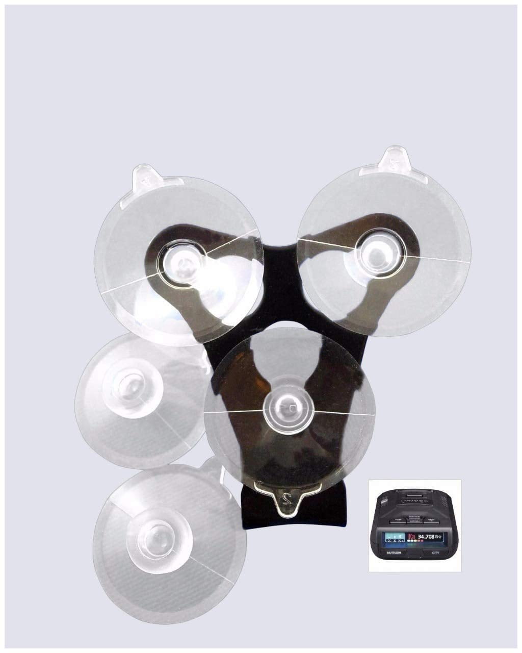 Noa Store R1 R2 R3 Windshield Mount + 6 Suction Cups for Uniden Radar ...