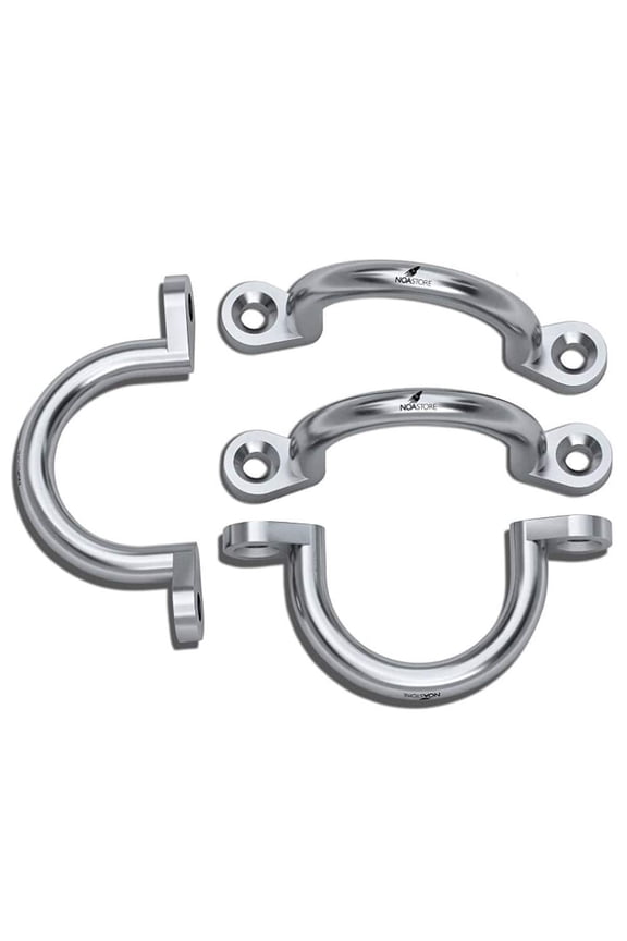 Trailer Tie Loop 2" I.D Aluminum Bolt-onn Lashing Rope Tie Down Ring Horse (4