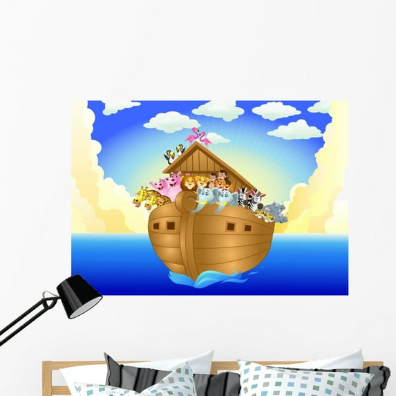 Noah Ark by Wallmonkeys Peel and Stick Graphic (48 in W x 34 in H) WM149818