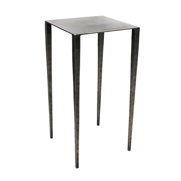 Noah Cast Iron Side Table in Nickel