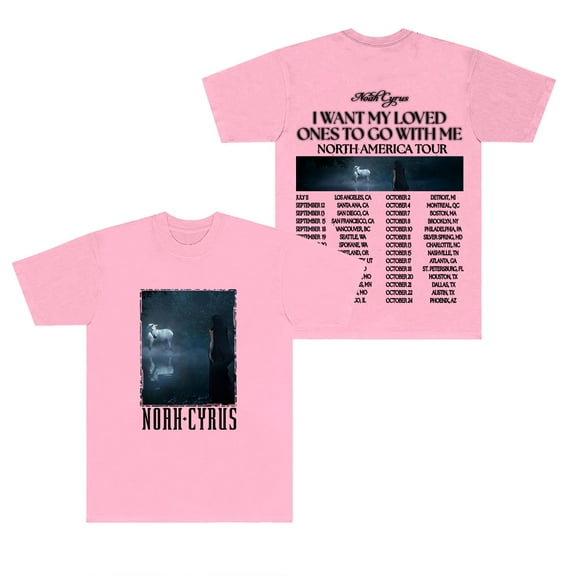 Noah Cyrus I Want My Loved Ones To Go With Me Tour T-Shirts Women Men Fashion Short Sleeve Tee