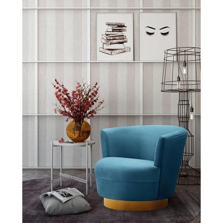 Noah Lake Blue Swivel Chair