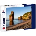 thumbnail image 1 of A sandstone sea stack at Ladram Bay near Sidmouth in South East Devon, captured at sunrise in July 1000pc Puzzle, 1 of 2