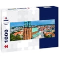 thumbnail image 1 of Acient Kathedrale in Gniezno City, with old town and streets, Poland 1000pc Panoramic Puzzle, 1 of 2