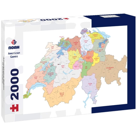 Noah Jigsaw Puzzle Administrative division of Switzerland 2000 Pieces