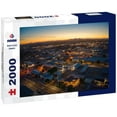 thumbnail image 1 of Noah Jigsaw Puzzle Aerial View of Downtown Blythe California at Dusk in the Imperial Valley 2000 pieces, 1 of 2