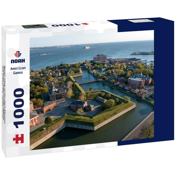 Noah Jigsaw Puzzle Aerial View of the Fort Monroe National Historic Site looking out toward the James River 1000 pieces