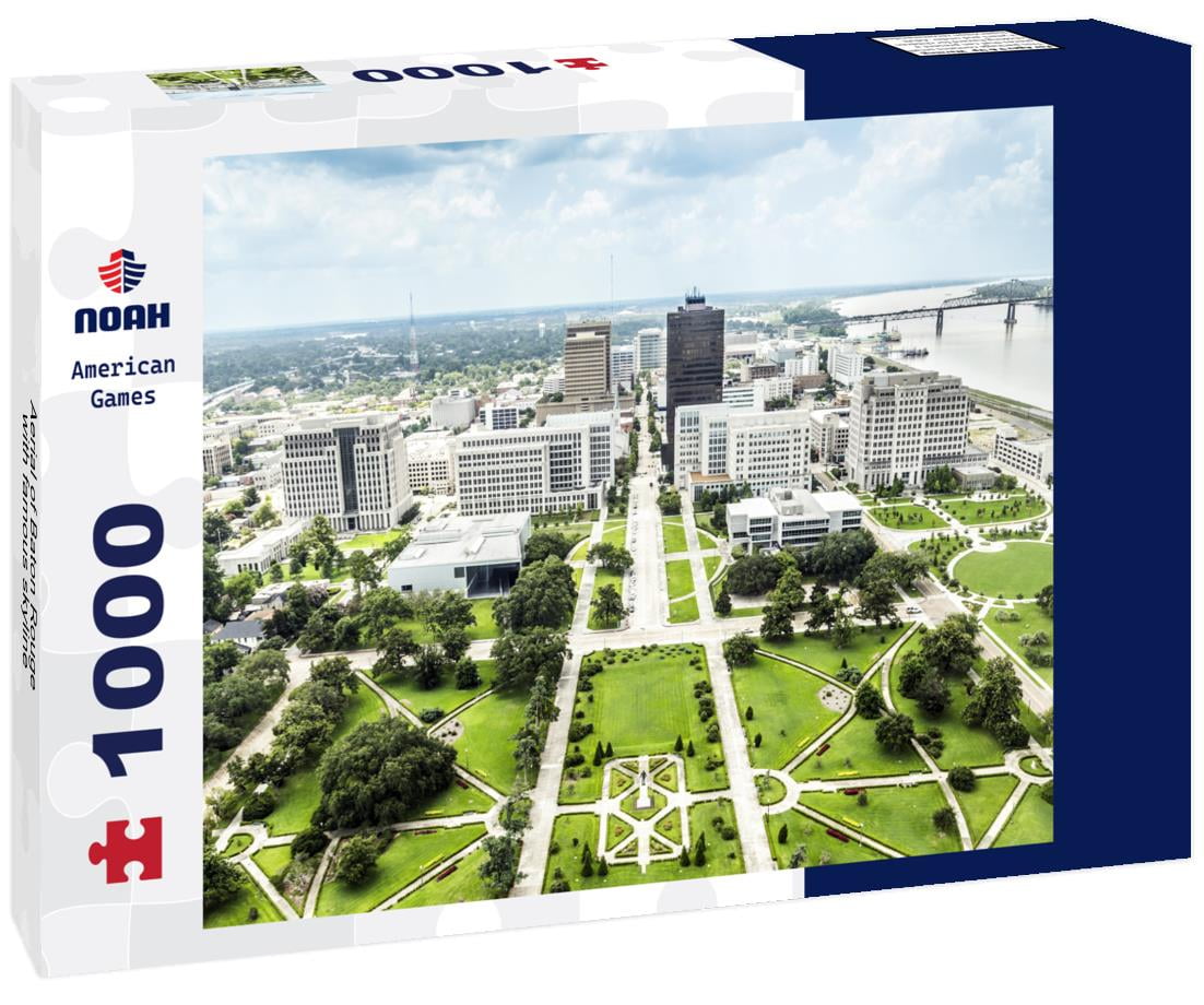 Noah Jigsaw Puzzle Aerial of Baton Rouge with famous skyline 1000