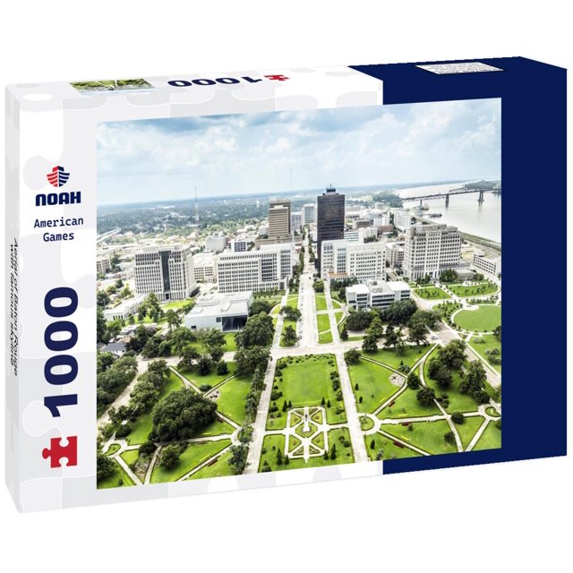 Noah Jigsaw Puzzle Aerial of Baton Rouge with famous skyline 1000