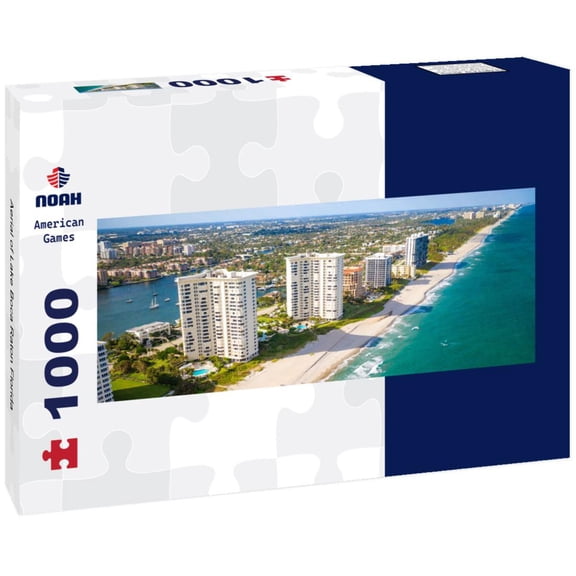 Aerial of Lake Boca Raton Florida 1000pc Panoramic Puzzle