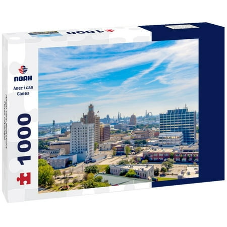 Noah Jigsaw Puzzle Aerial view Beaumont Texas cityscape 1000 pieces