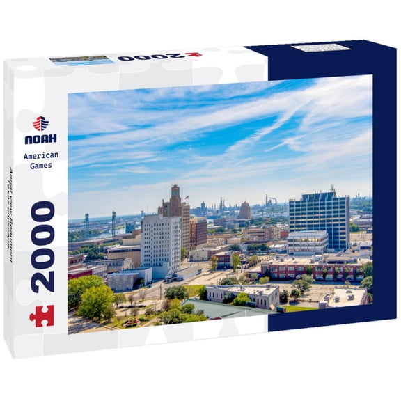 Noah Jigsaw Puzzle Aerial view Beaumont Texas cityscape 2000 pieces