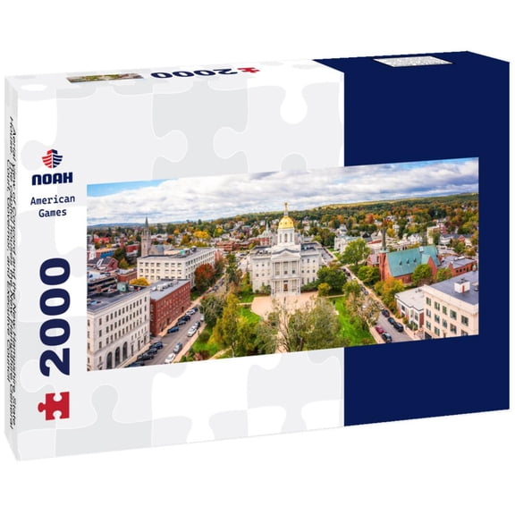 Noah Jigsaw Puzzle Aerial view of Concord and the New Hampshire State House. The capitol houses the New Hampshire General Court, Governor, and Executive Council panorama 2000 pieces