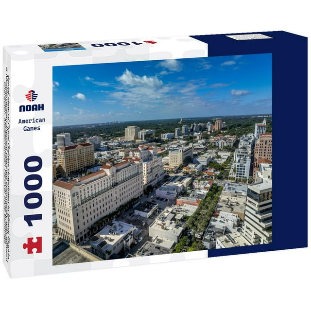 Noah Jigsaw Puzzle Aerial view of Coral Gables downtown in Miami