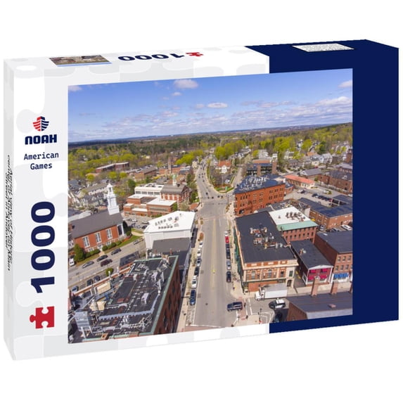Noah Jigsaw Puzzle Aerial view of Historic center of Andover on Main Street in Andover, Massachusetts, MA 1000 pieces