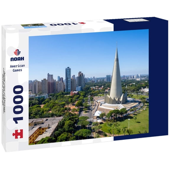 Noah Jigsaw Puzzle Aerial view of Maringa, cathedral and city center. Several buildings 1000 pieces
