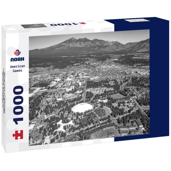Noah Jigsaw Puzzle Aerial view of Maringa, cathedral and city center. Several buildings in black white 1000 pieces