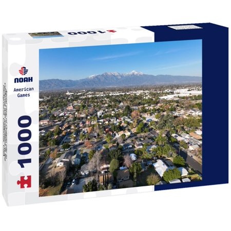 Noah Jigsaw Puzzle Aerial view of Ontario city in California with mountains in the background, California, USA 1000 pieces