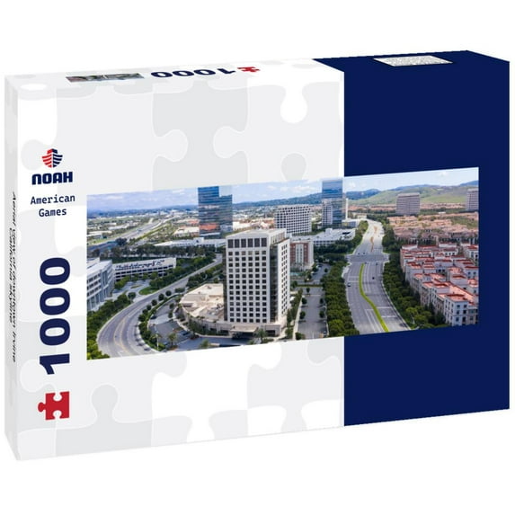 Aerial view of downtown Irvine, California skyline 1000pc Panoramic Puzzle