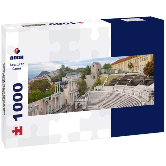 Noah Jigsaw Puzzle Aerial view of the blue Kouris dam surrounded by hills in Kantou, Cyprus Panorama 1000 Pieces