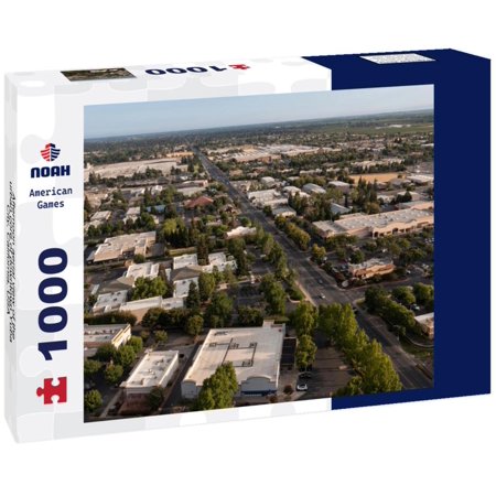 Noah Jigsaw Puzzle Afternoon aerial view of the urban core of downtown Yuba City, California, USA 1000 pieces