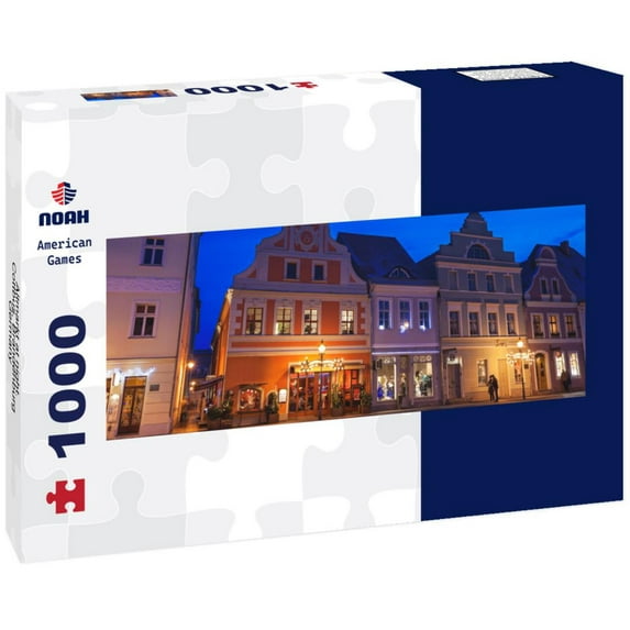 Noah Jigsaw Puzzle Altmarkt at night. Cottbus, Brandenburg, Germany panorama 1000 pieces