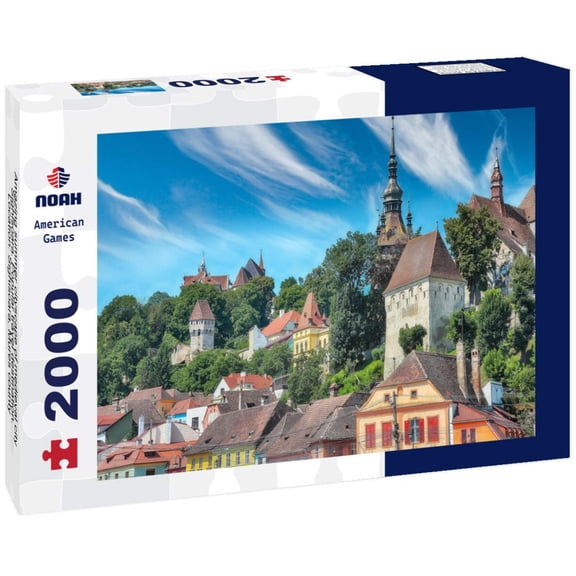 Noah Jigsaw Puzzle Amazing summer cityscape of medieval city Sighisoara. Popular travel destination. Location: Sighisoara, Mures county, Romania 2000 pieces