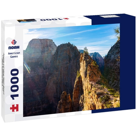 Angels Landing From Scout Lookout, West Rim Trail, Zion National Park, Utah, USA 1000pc Puzzle