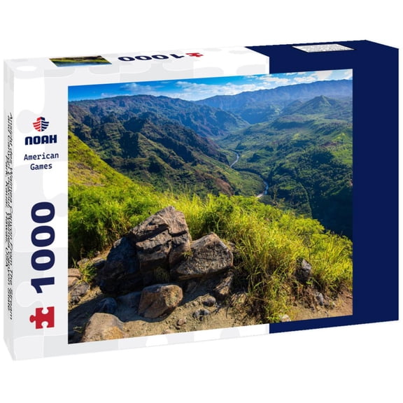 Noah Jigsaw Puzzle Ansicht des Waimea Canyon From The Stream and Canyon Lookout, Waimea Canyon State Park, Kauai, Hawaii, USA 1000 pieces