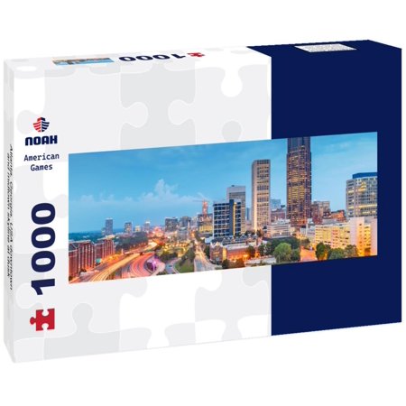 Atlanta, Georgia, USA downtown and midtown skyline at dusk 1000pc Panoramic Puzzle