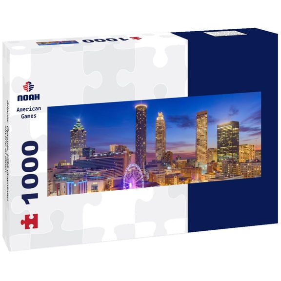 Atlanta, Georgia, USA downtown skyline at dawn 1000pc Panoramic Puzzle