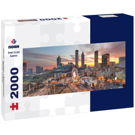 Noah Jigsaw Puzzle Atlanta, Georgia, USA downtown skyline at dusk panorama 2000 pieces