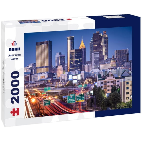 Noah Jigsaw Puzzle Atlanta, Georgia, USA twilight rush hour 2000 pieces
