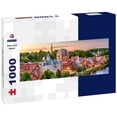 thumbnail image 1 of Augusta, Maine, USA downtown skyline at the Kennebec River 1000pc Panoramic Puzzle, 1 of 2