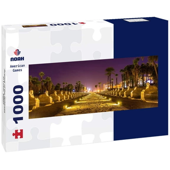 Noah Jigsaw Puzzle Avenue of the Sphinxes in Luxor, Egypt Panorama 1000 Pieces
